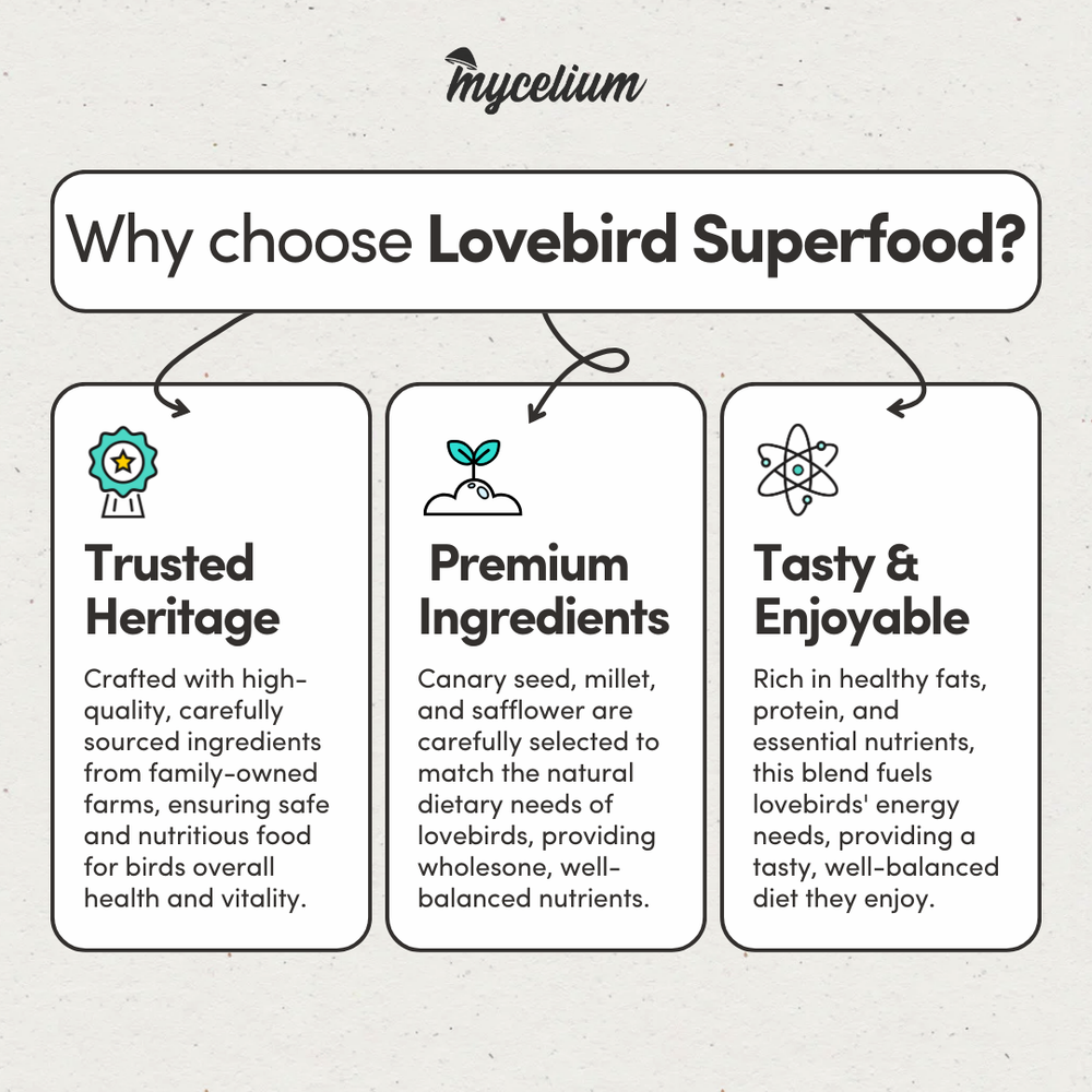 
                      
                        Lovebird Superfood
                      
                    