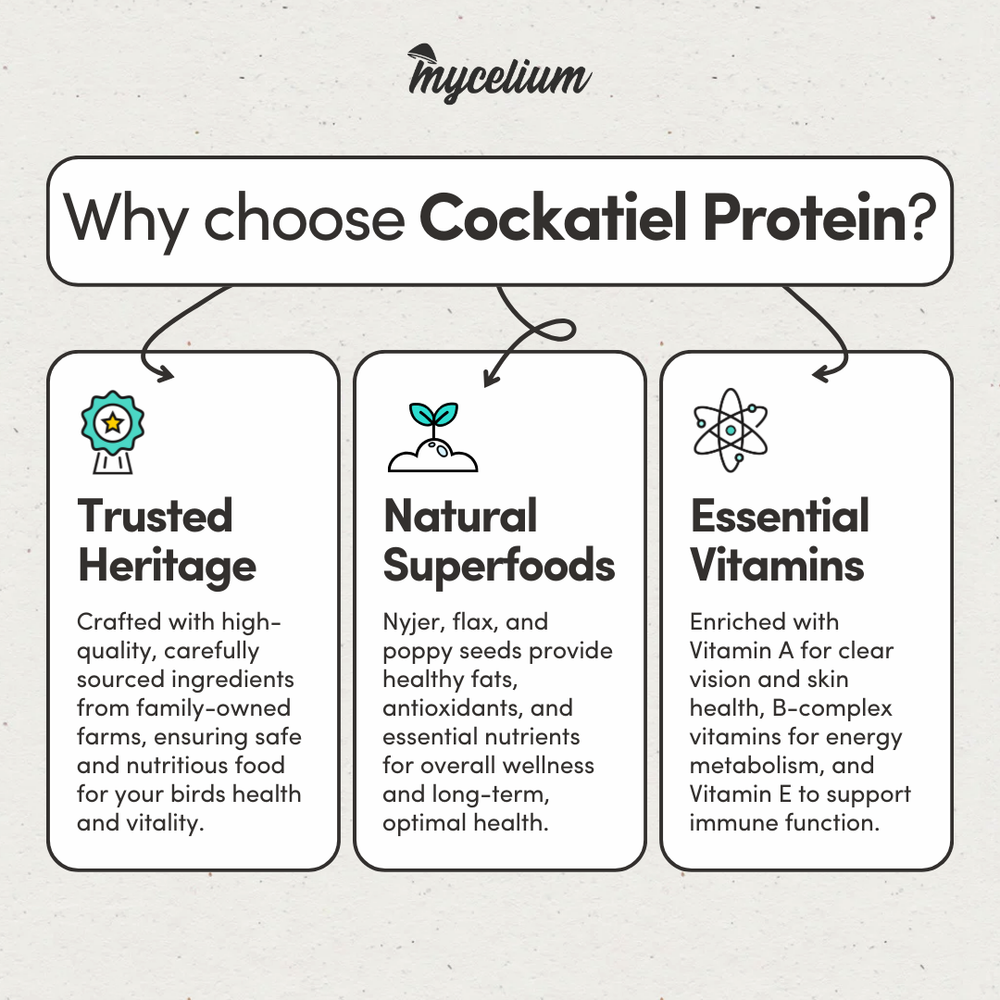 
                      
                        Cockatiel Protein
                      
                    