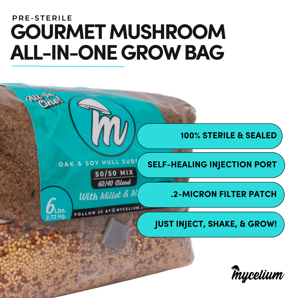 
                      
                        Mycelium+ Oak & Soy with Millet/Milo Grain All-In-One Bag
                      
                    