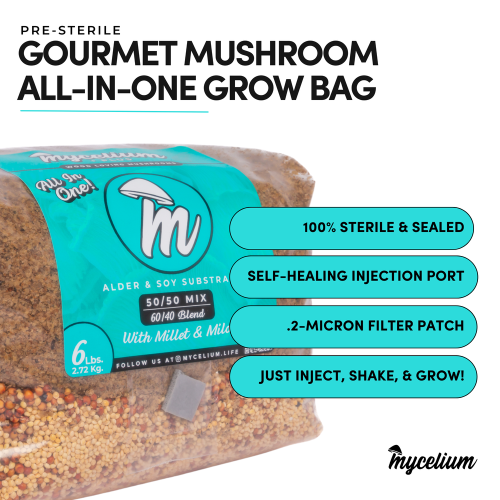
                      
                        Mycelium+ Alder & Soy with Millet/Milo Grain All-In-One Bag
                      
                    