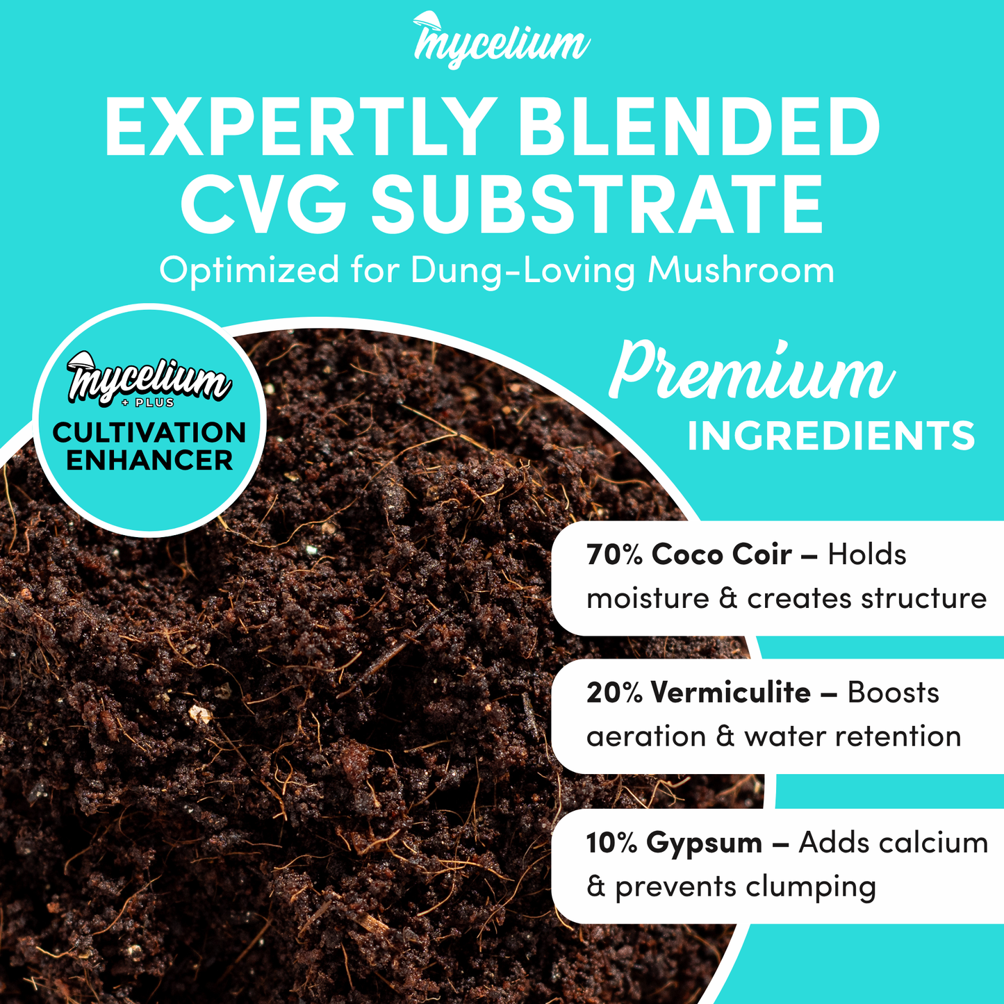 Mycelium+ CVG Substrate