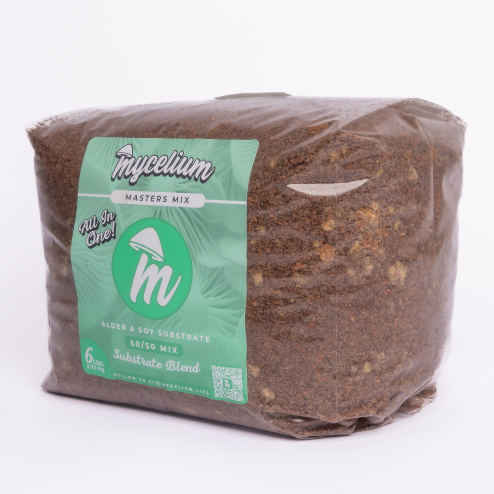 Mycelium+ Alder & Soy Hull Masters Mix - 6 LBS