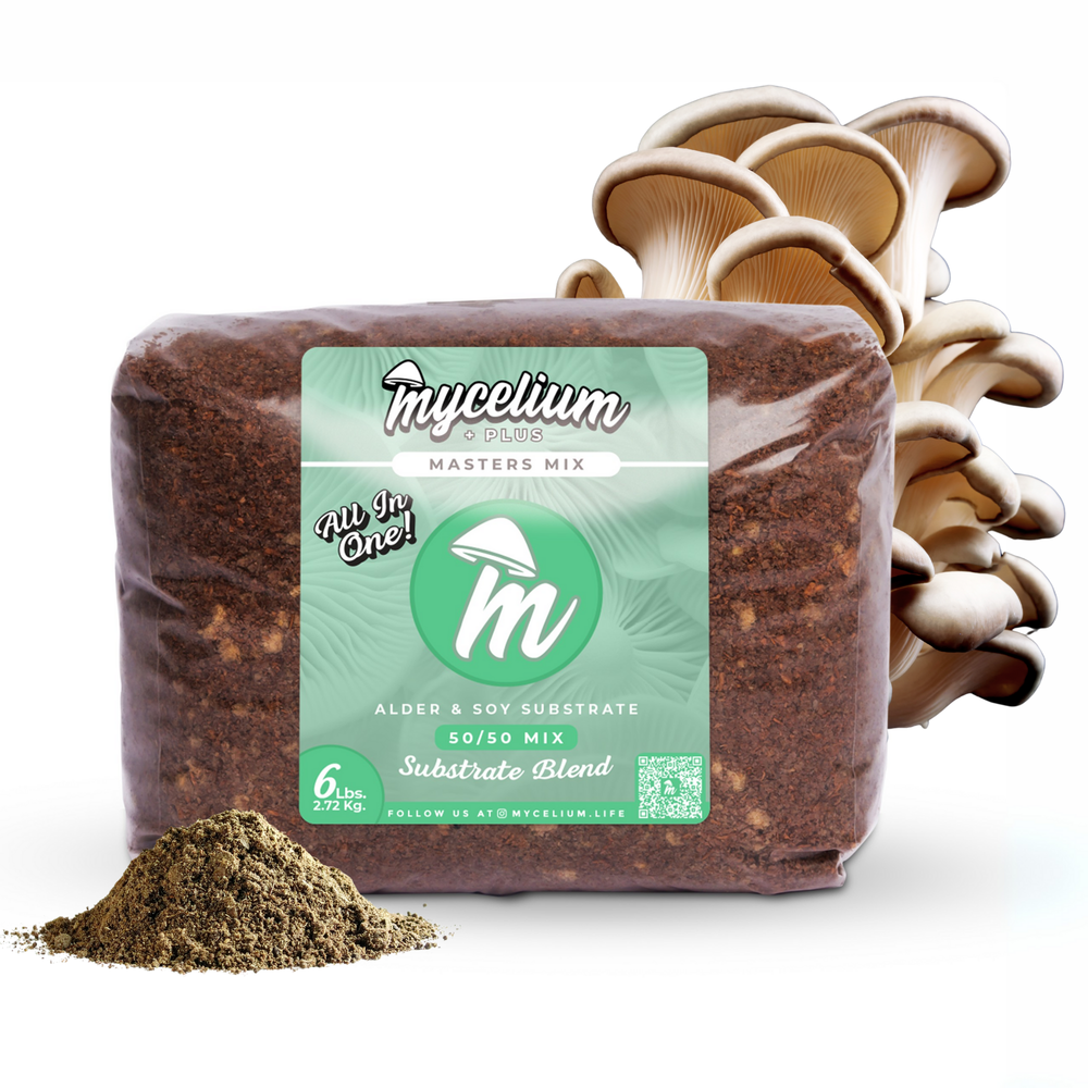Mycelium+ Alder & Soy Hull Masters Mix - 6 LBS