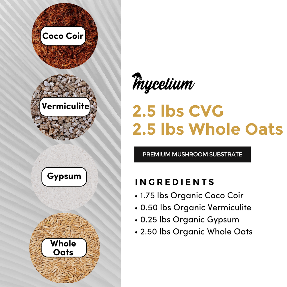 
                      
                        CVG Substrate & Whole Oats Grain All-In-One Bag
                      
                    