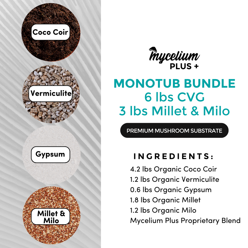 
                      
                        Mycelium+ CVG Substrate & Millet/Milo Grain Bundle
                      
                    