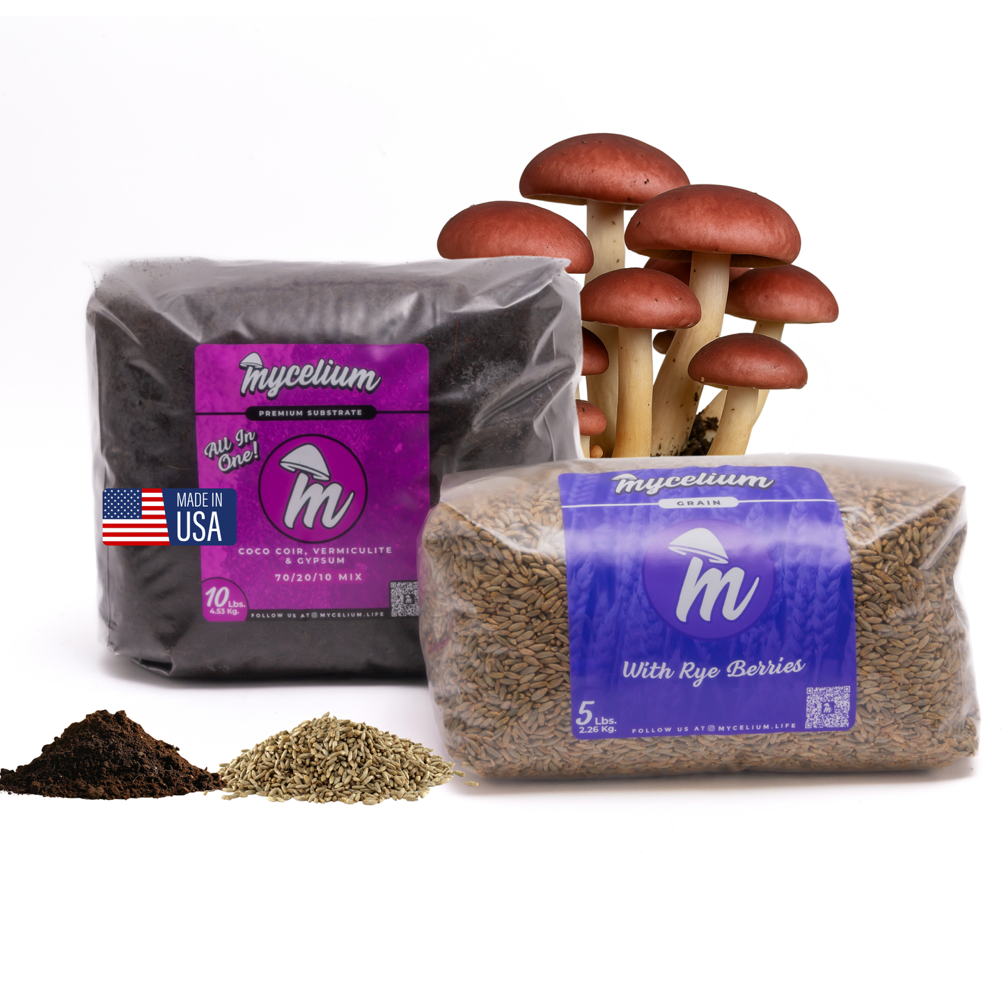 CVG Substrate & Rye Berries Grain Bundle