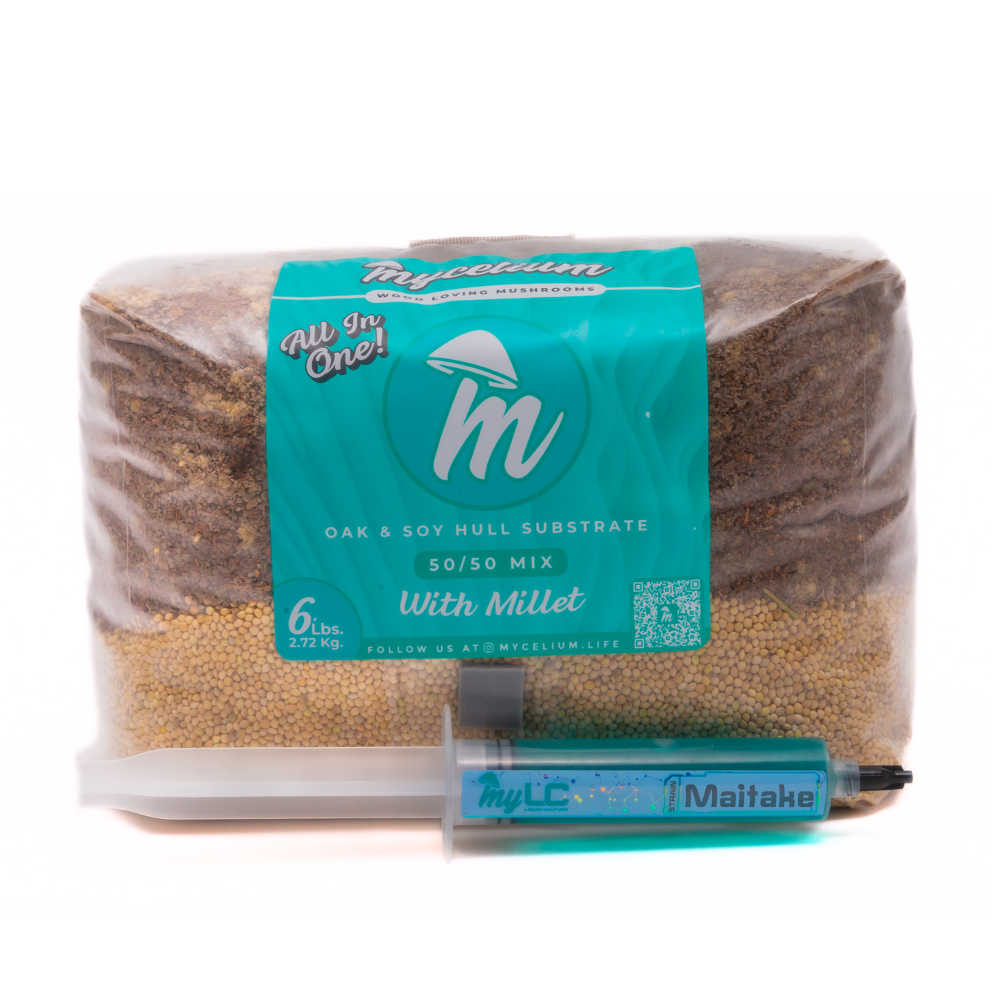 Maitake Mushroom Grow Kit - Oak & Soy Hull with Millet Grain