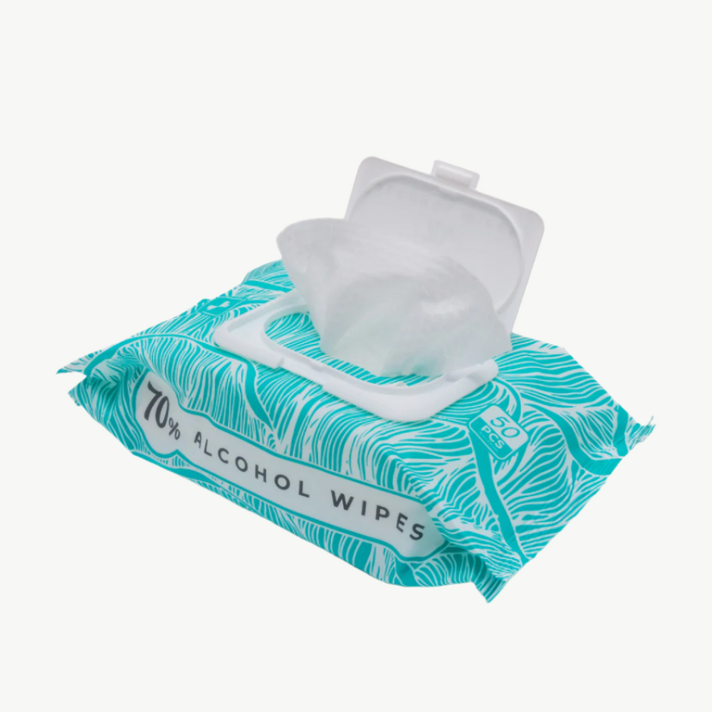 
                      
                        Mycelium 70% Isopropyl Alcohol Wipes – Soft Pack (50 Count)
                      
                    